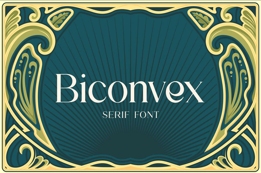 Biconvex Font