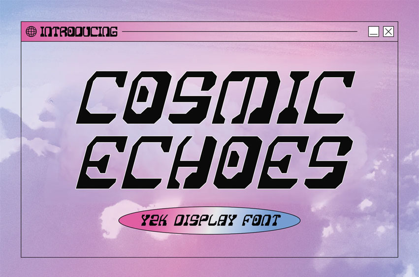 Cosmic Echoes Font