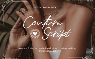 Couture Script Font