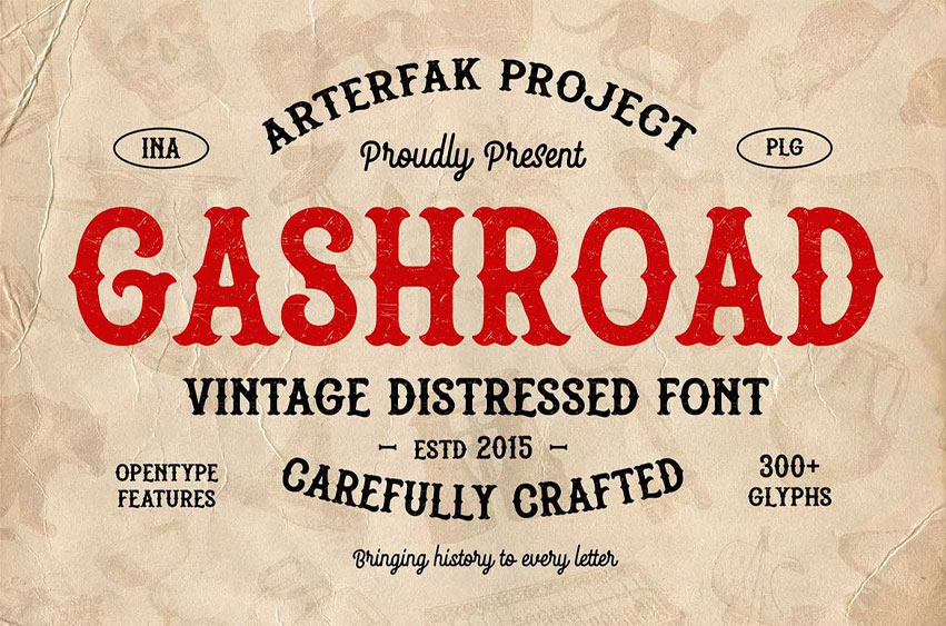 Gashroad Font