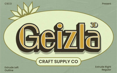 Geizla 3D Font