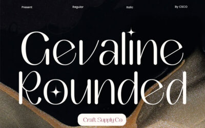 Gevaline Rounded Font