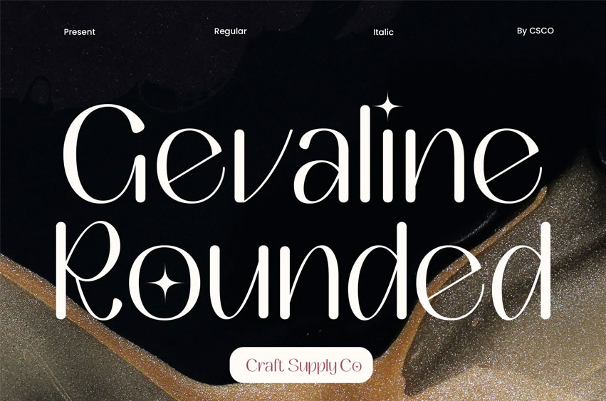 Gevaline Rounded Font