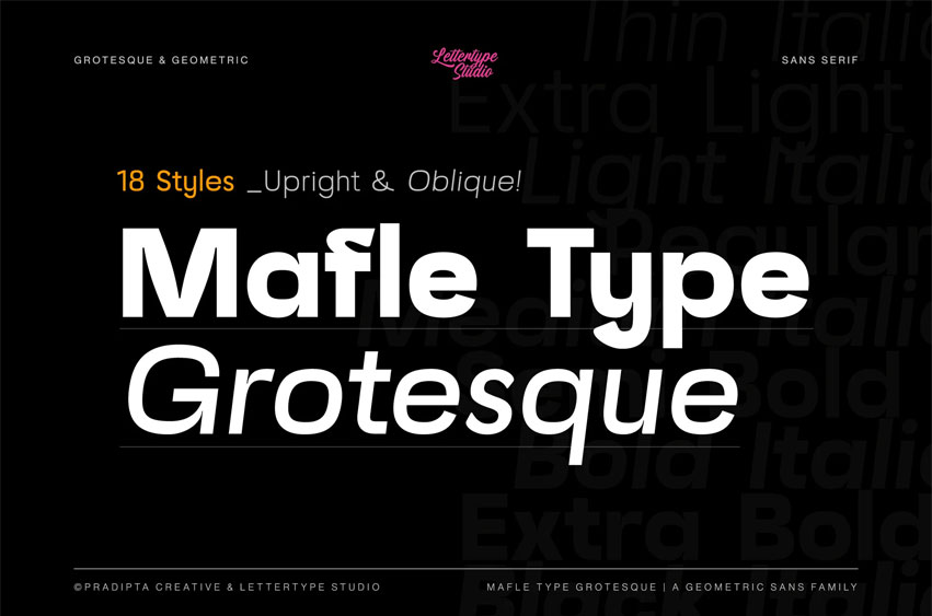 Mafle Type Grotesque Font