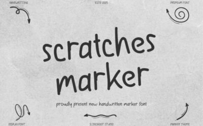 Scratches Marker Font