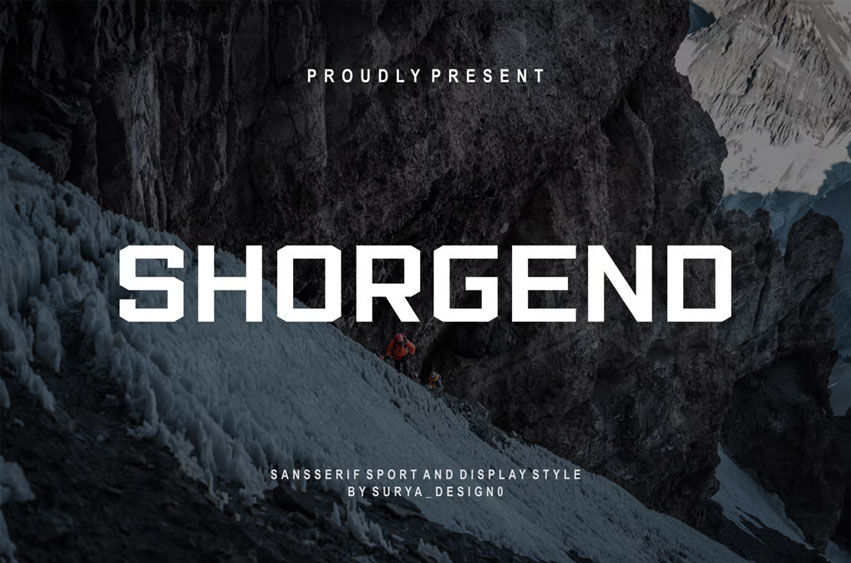 Shorgend Font