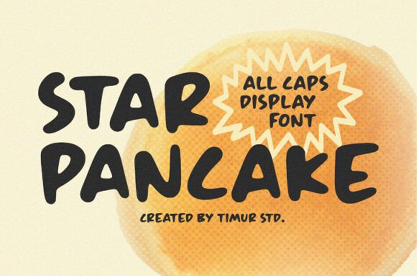 Star Pancake Font