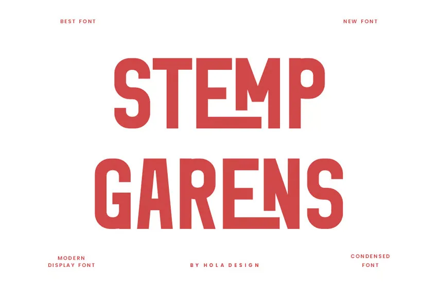 Stemp Stemp Garens Font - DaFontHub