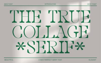 The True Collage Font