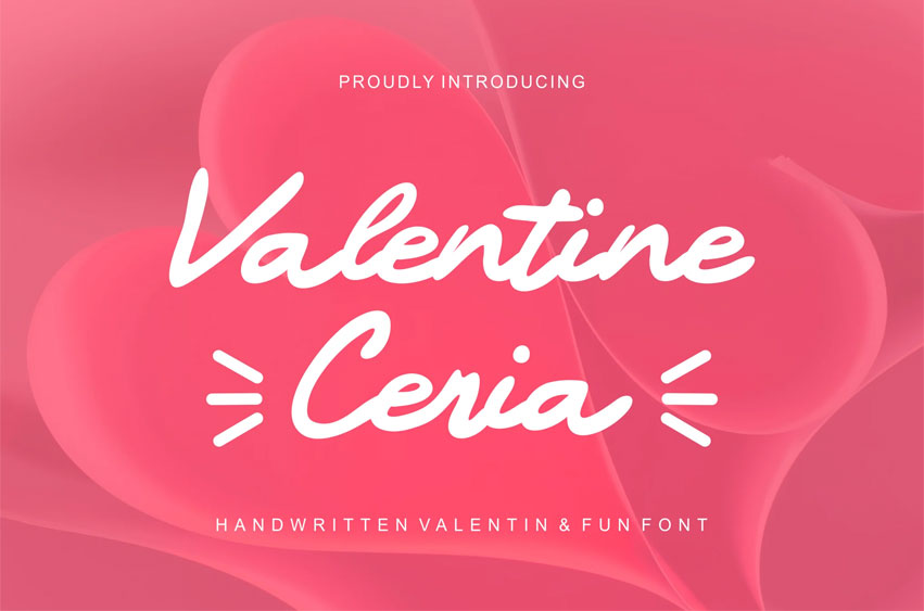 Valentine Ceria Font