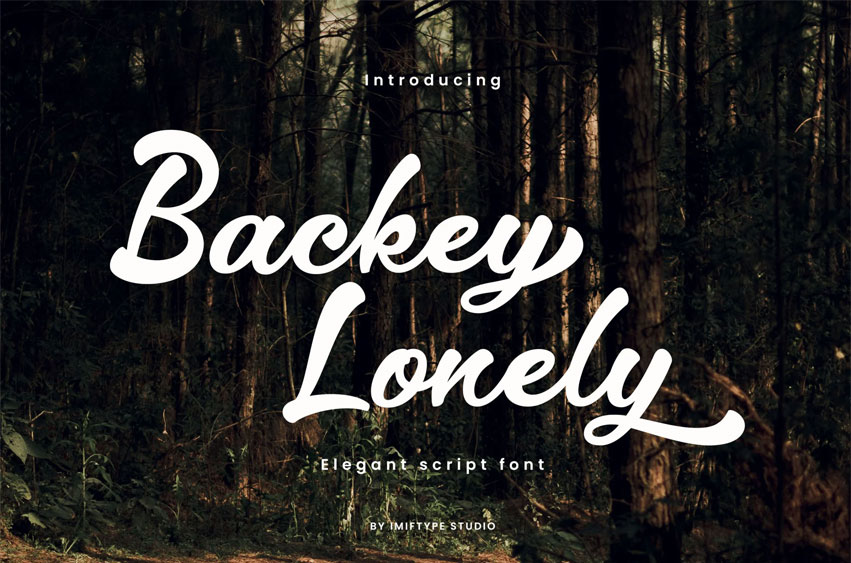 Backey Lonely Font