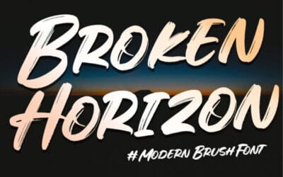 Broken Horizon Font