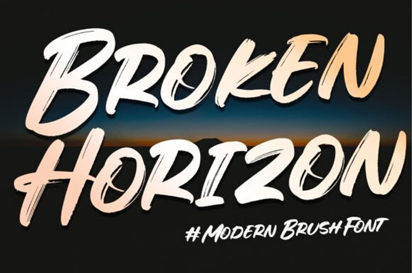 Broken Horizon Font