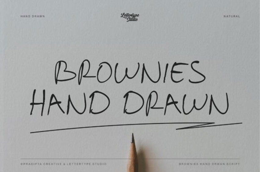 Brownies Handdrawn Font