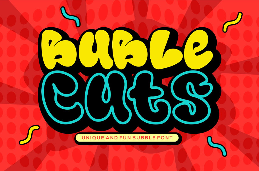 Buble Cuts Font