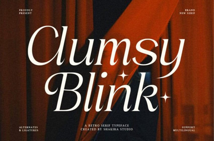 Clumsy Blink Font