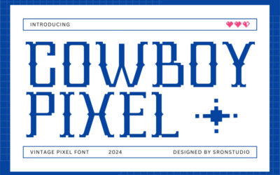 Cowboy Pixel Font