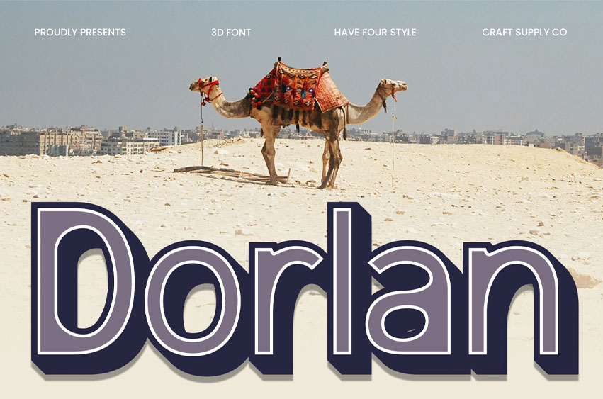 Dorlan 3D Font