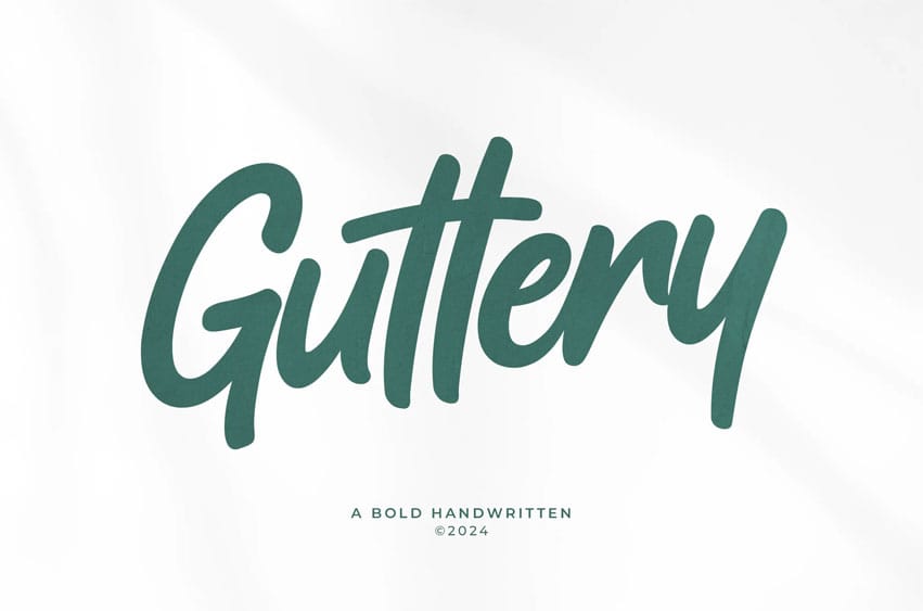 Guttery Font