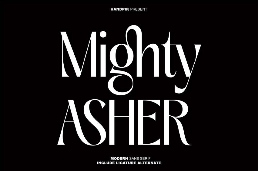 Mighty Asher Font