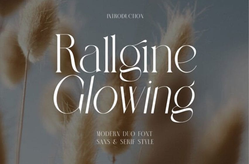 Rallgine Glowing Font