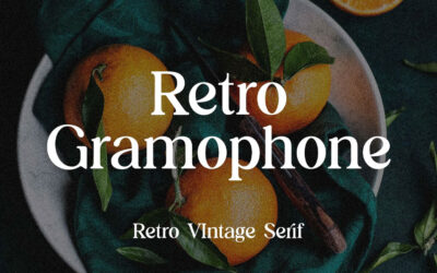 Retro Gramophone Font