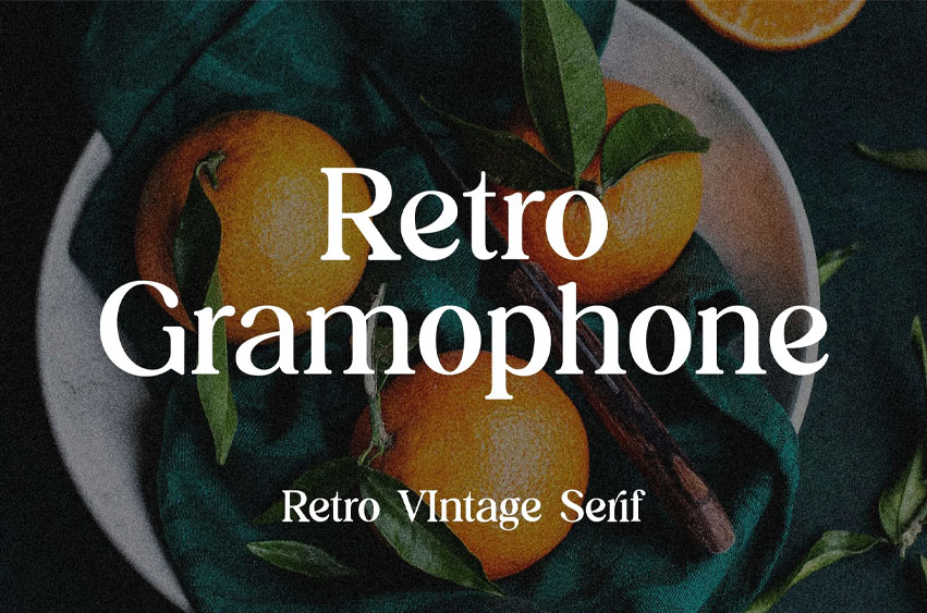 Retro Gramophone Font