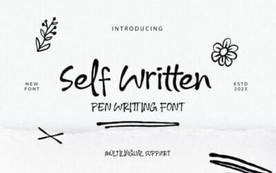Self Written Font