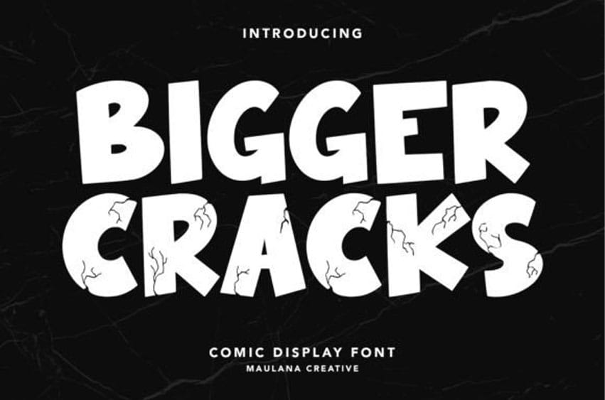 Bigger Cracks Font