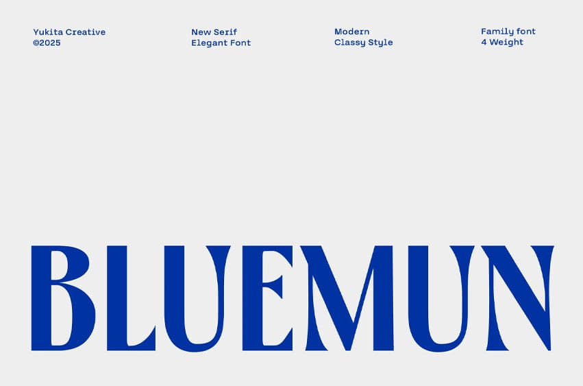 Bluemun Font
