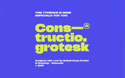 Constructio Grotesk Font