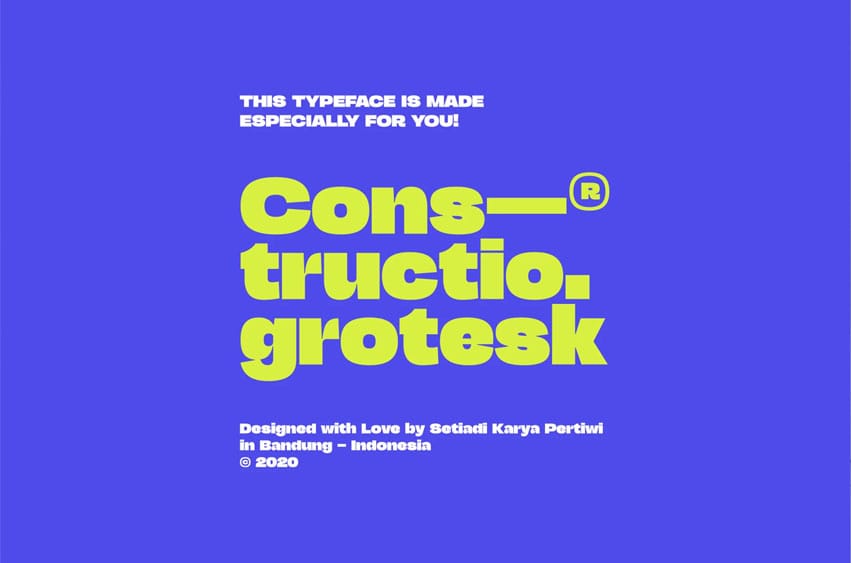 Constructio Grotesk Font