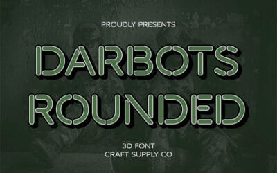 Darbots Rounded 3D Font