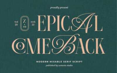 Epical Comeback Font