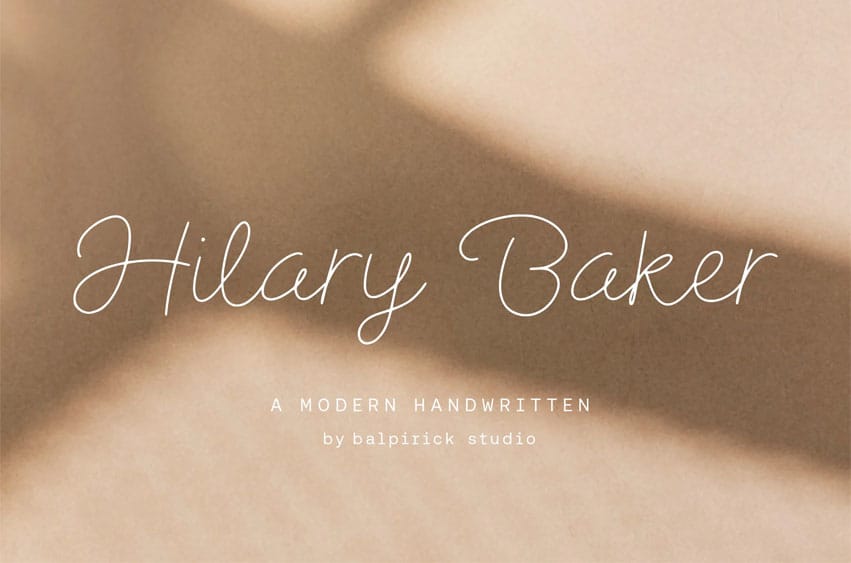 Hilary Baker Font
