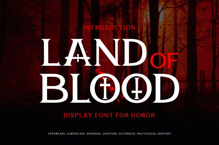 Land Of Blood Font