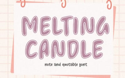 Melting Candle Font