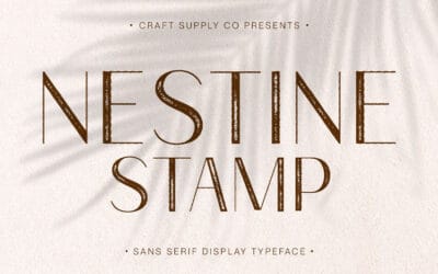 Nestine Stamp Font