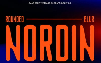 Nordin Rounded Blur Font