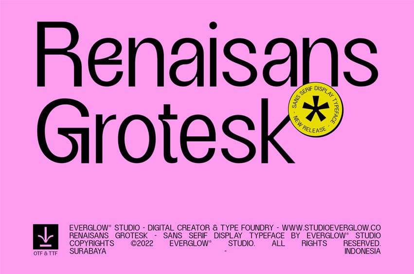 Renaisans Grotesk Font
