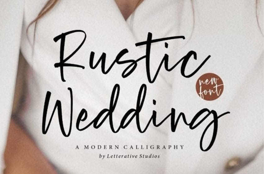 Rustic Wedding Font