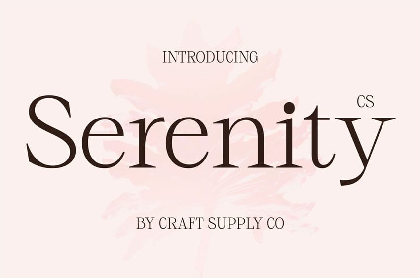 Serenity Font