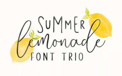 Summer Lemonade Font