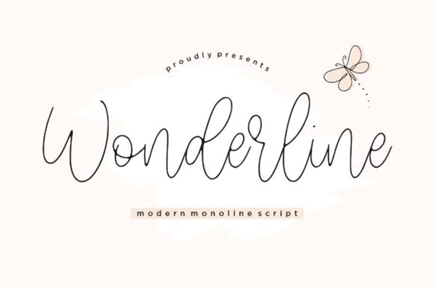 Wonderline Modern Font