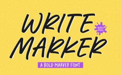 Write Marker Font