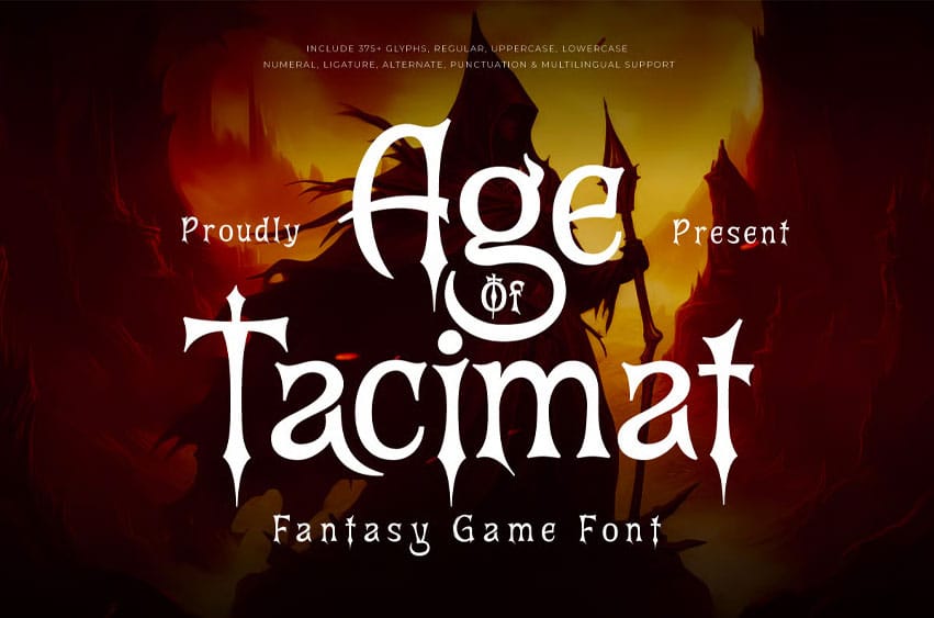 Age Of Taclmat Font