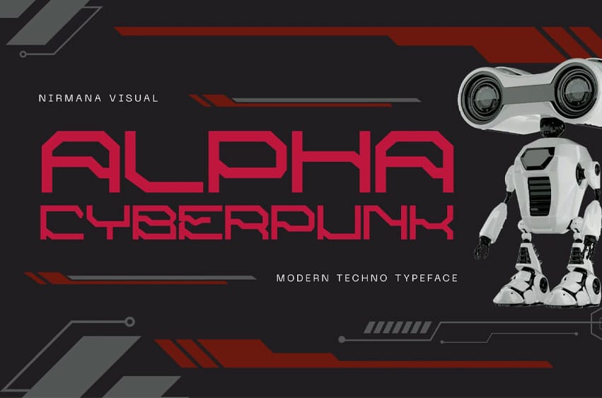 Alpha Cyberpunk Font
