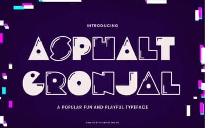 Asphalt Gronjal Font