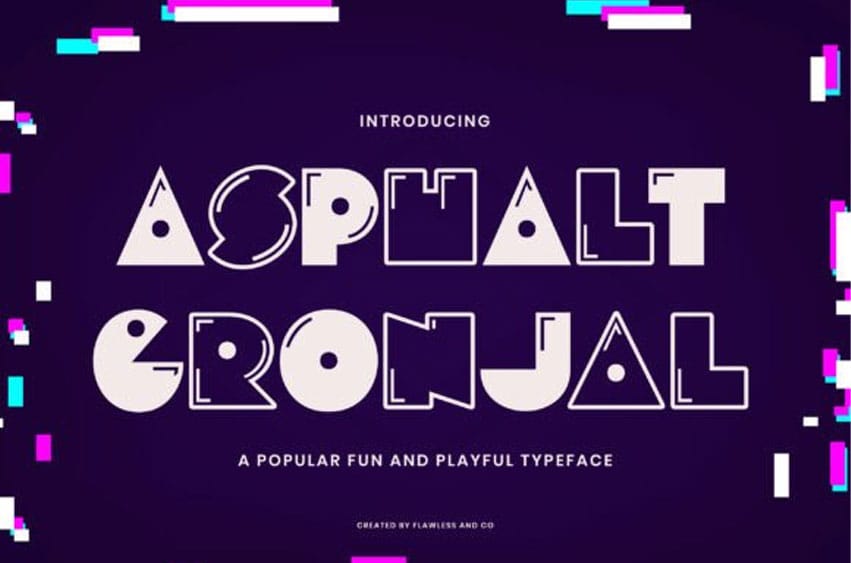 Asphalt Gronjal Font