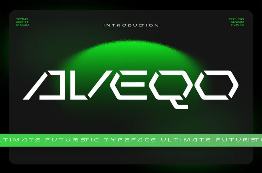 Aveqo Futuristic Font